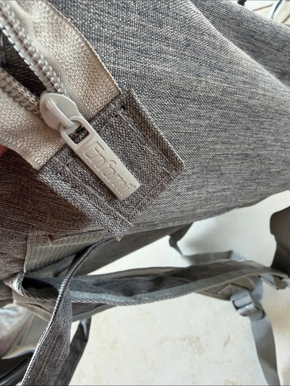 Enfamil Wonder Gray Convertible Baby Insulated Diaper Backpack Tote